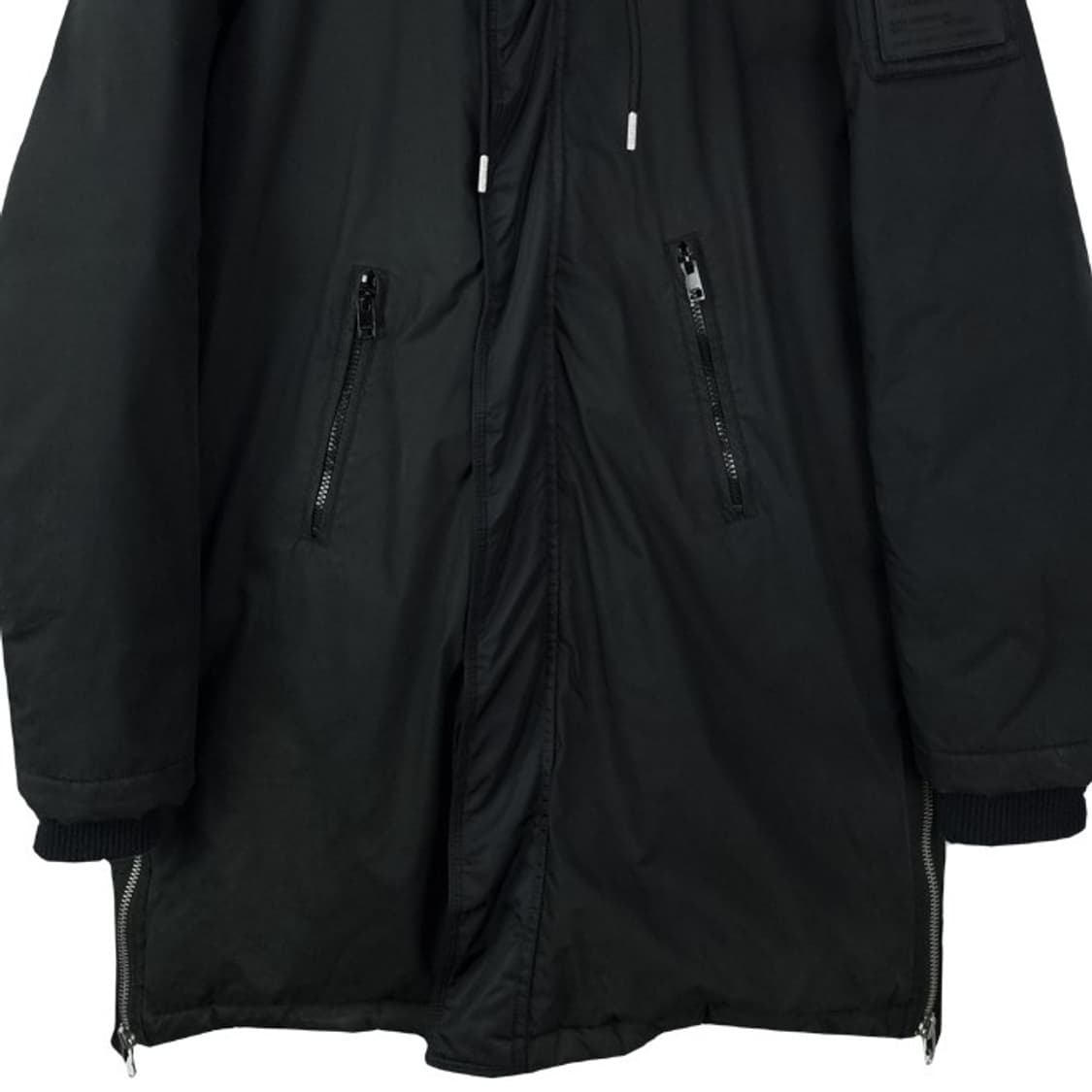 [DIESEL] 디젤 N3B 오마주 후드 롱패딩 블랙 P01143 상품이미지5