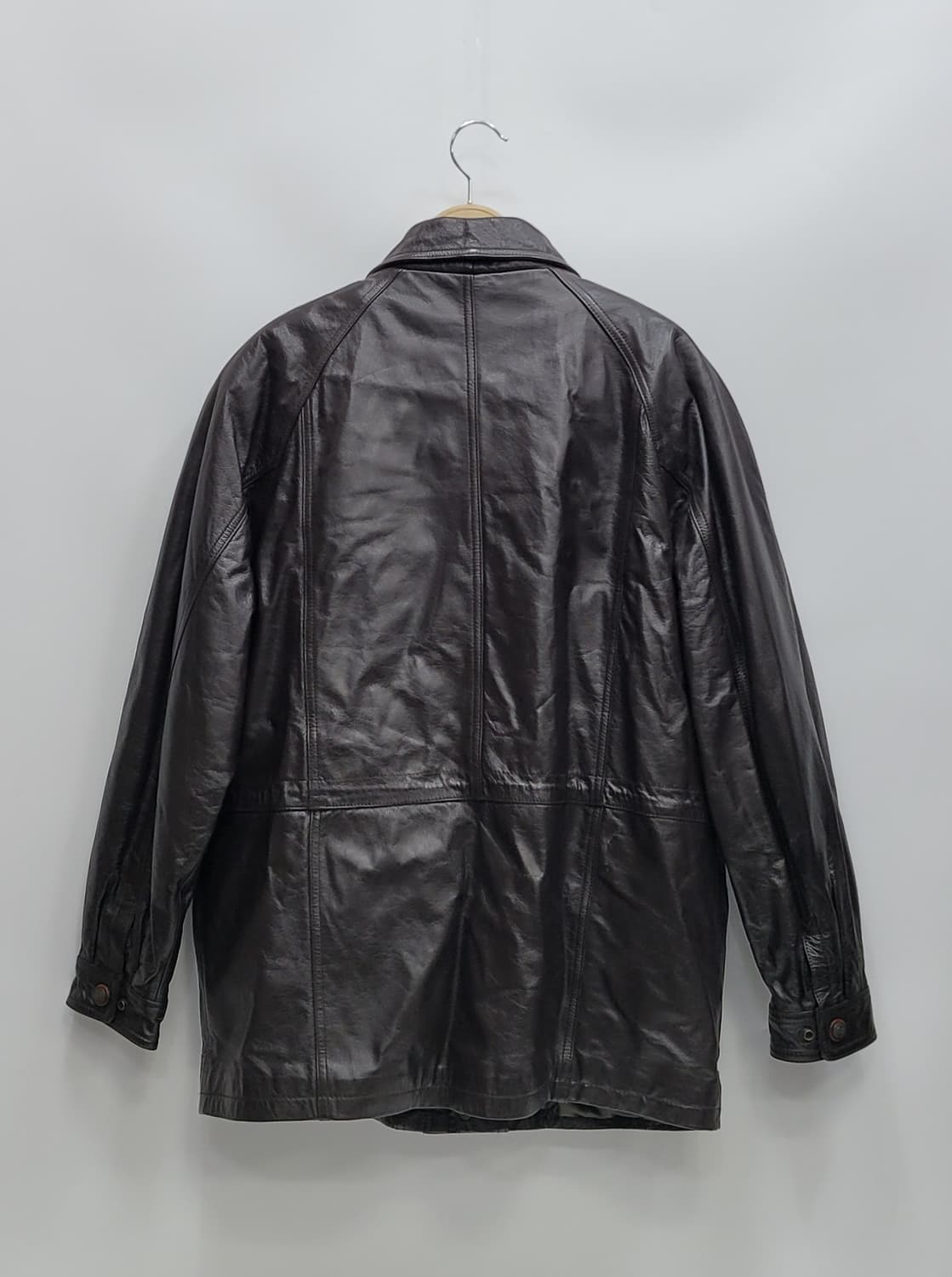 NEXO 빈티지 소가죽 헌팅 자켓 / 남 105 브라운 
 상품이미지2