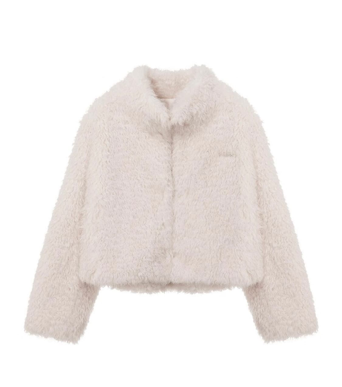 [루에브르] 폭스퍼 하이넥 숏자켓 (사이즈 2) 상품이미지1