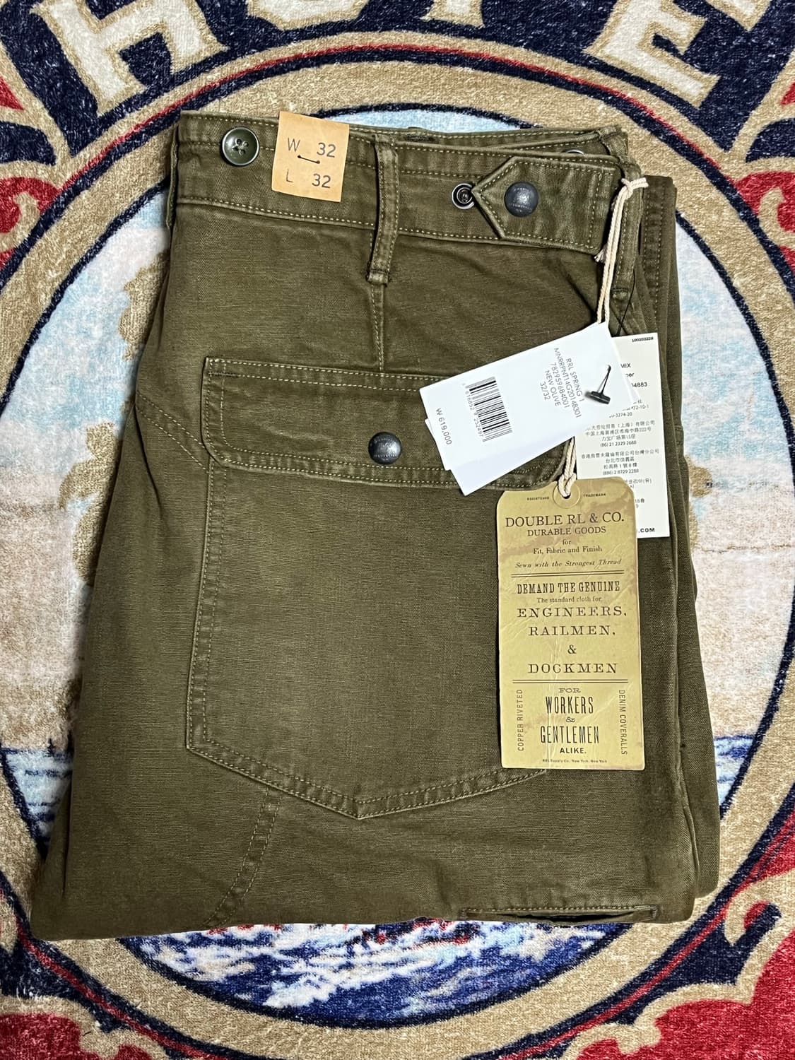 RRL 엔지니어핏 캔버스 팬츠 더블알엘 바지 상품이미지1