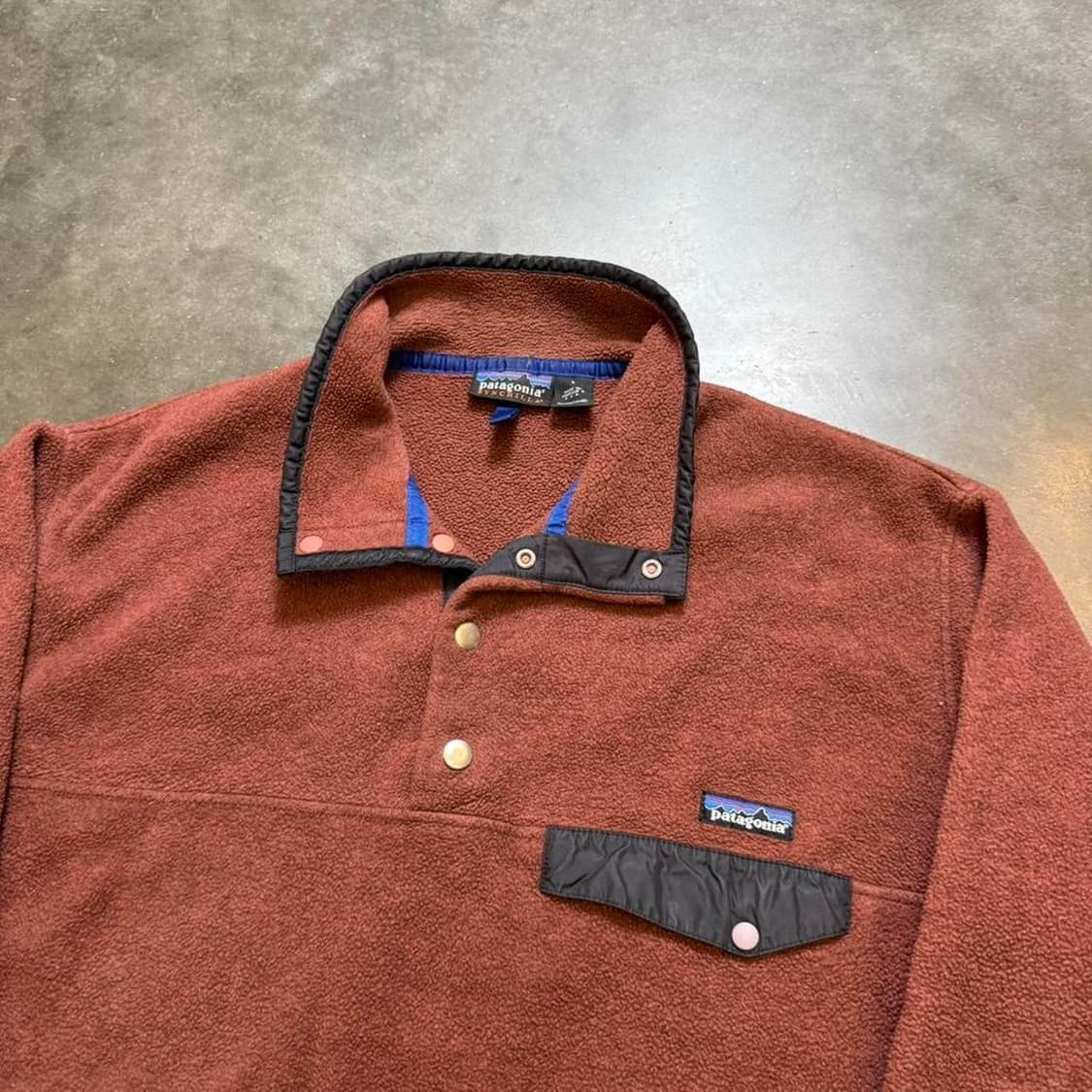 90s 파타고니아 신칠라 스냅-T 버니쉬드 레드 상품이미지2