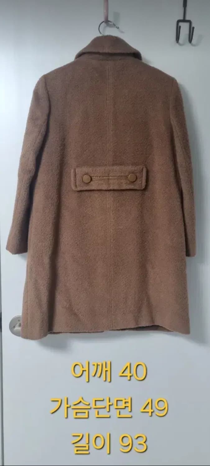브라운 부클 알파카 울코트 상품이미지2