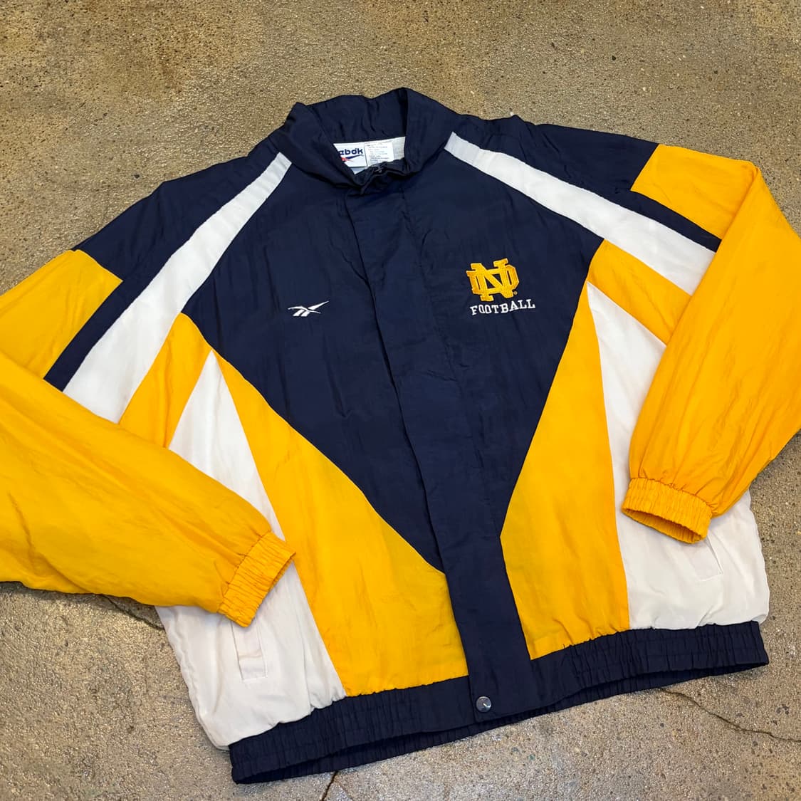 레어 90s 미국 빈티지 리복 노틀담 바람막이 상품이미지2