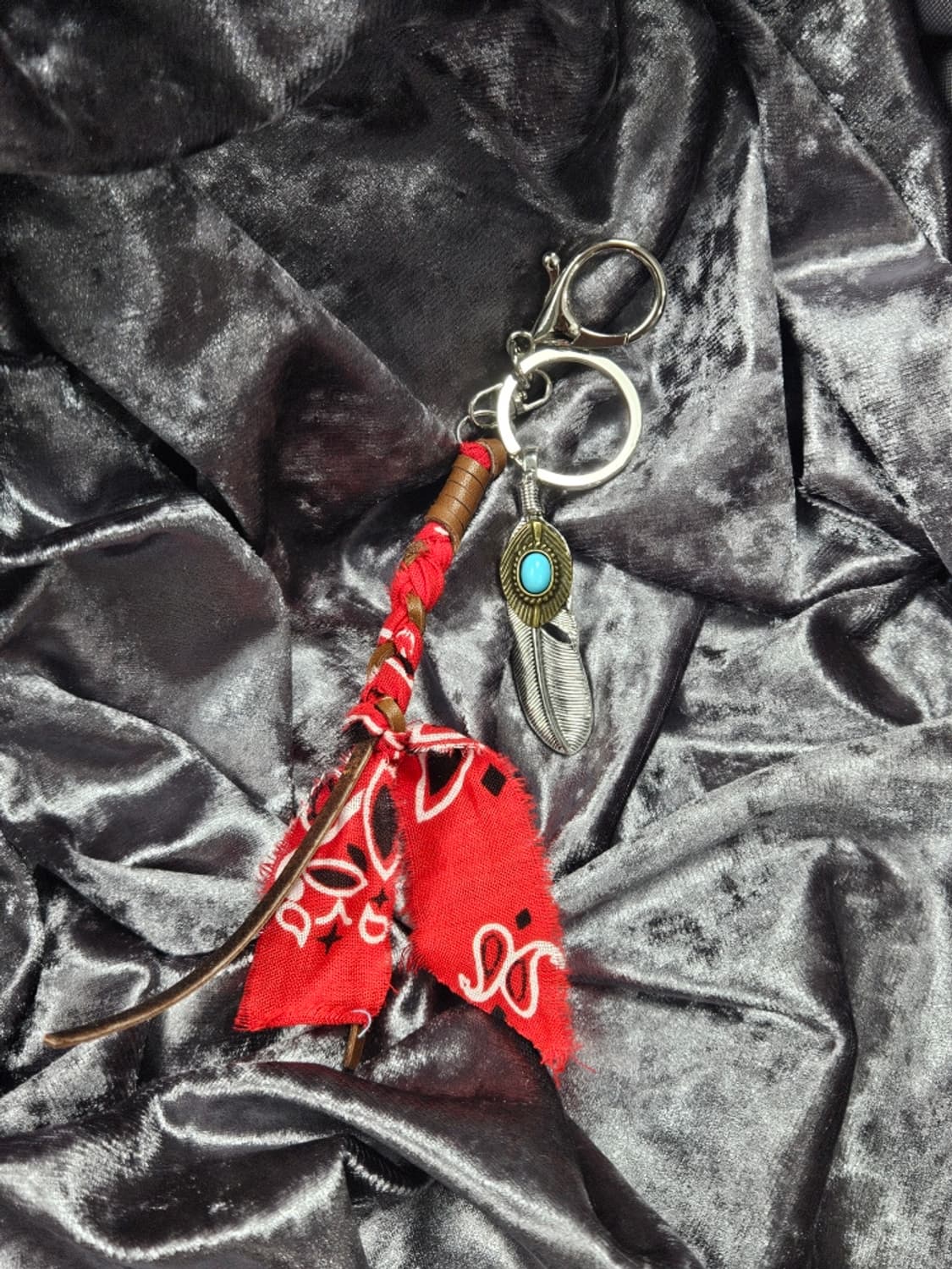 핸드메이드 커스텀 반다나 메탈패더 키링 ( OS ) / 11077 상품이미지1