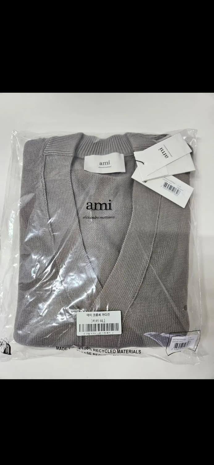 🔥[새상품/QR정품]🔥아미 크로셰 로고 울 가디건 2 color 상품이미지6