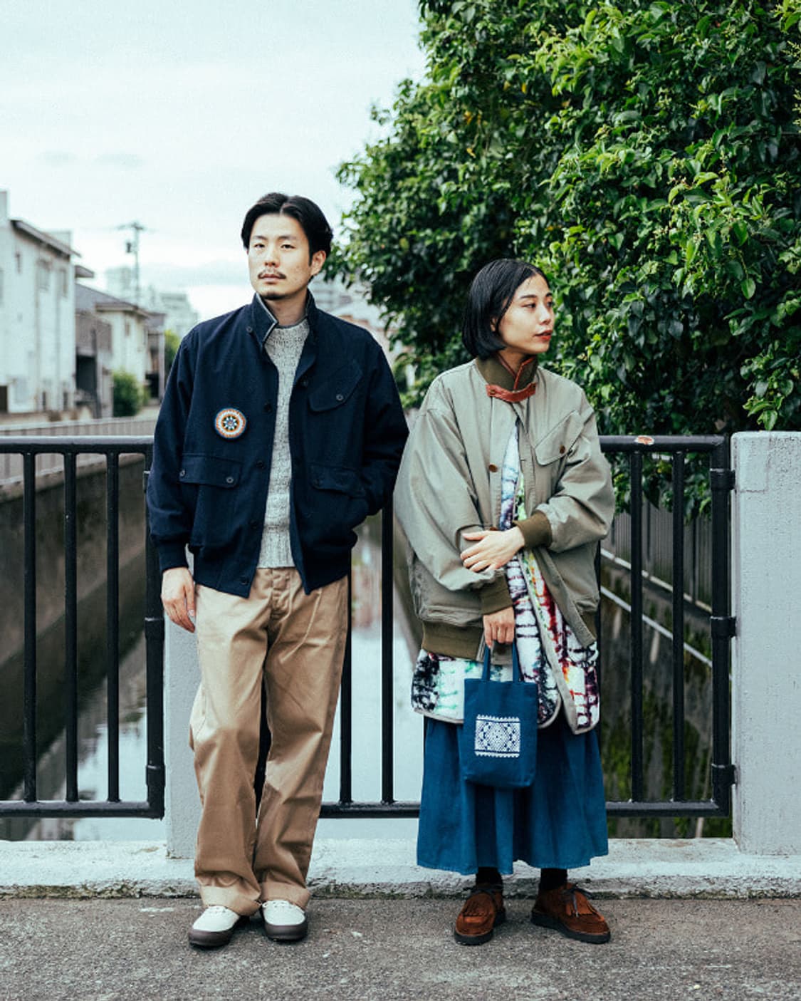HAVERSACK × fennica 빔즈 별주 개버딘 블루종 상품이미지3