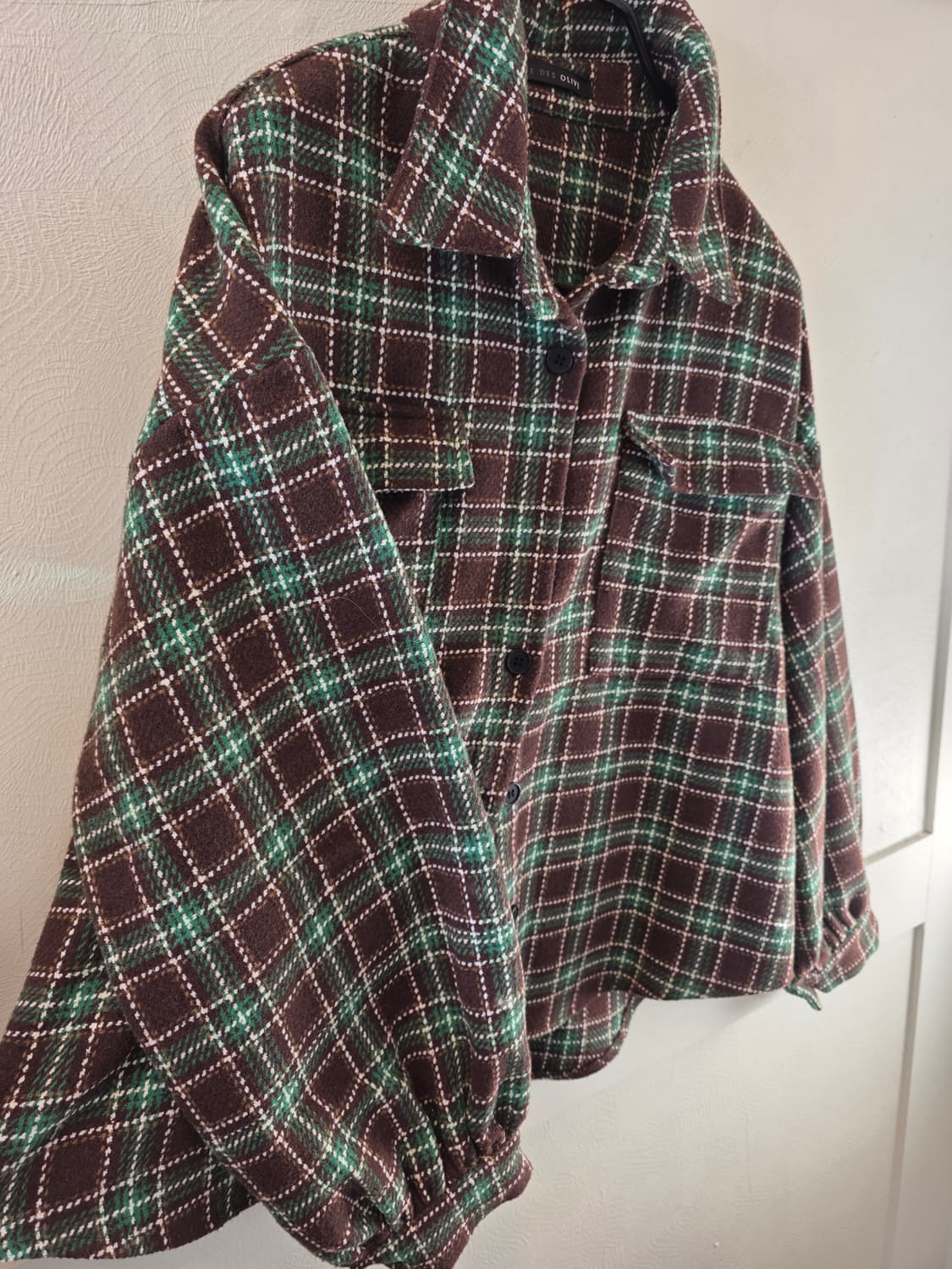 올리브데올리브  플랩포켓 체크 셔츠 상품이미지5