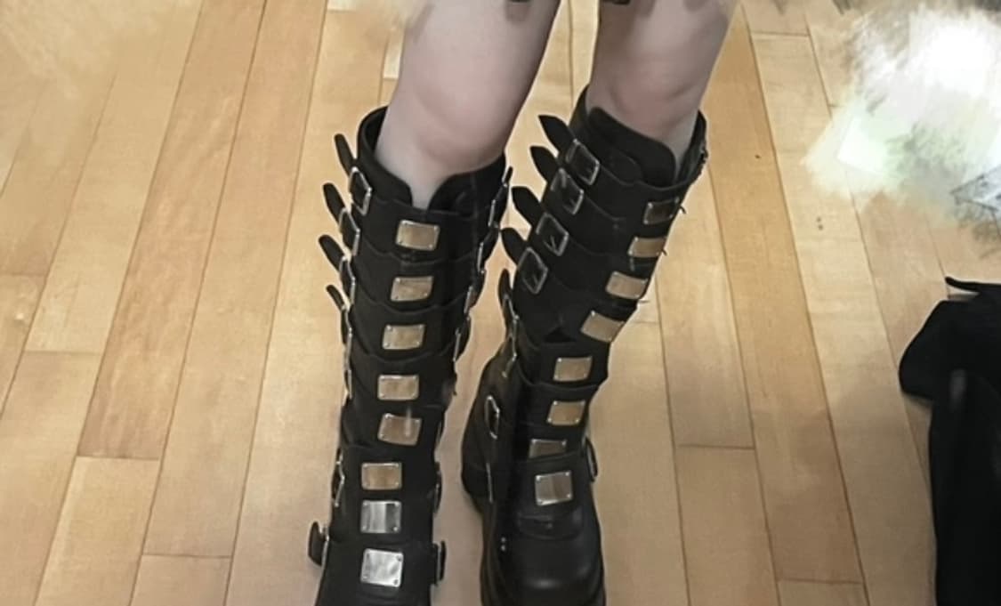 고스 메탈벨트 펑크 부츠 230 상품이미지1