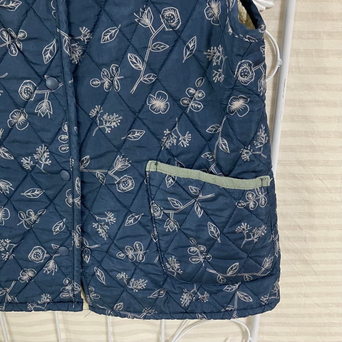 빈티지 블루 김장 조끼 904 y2k 스트릿 모리 갸루 일본빈티지 펑키  상품이미지3