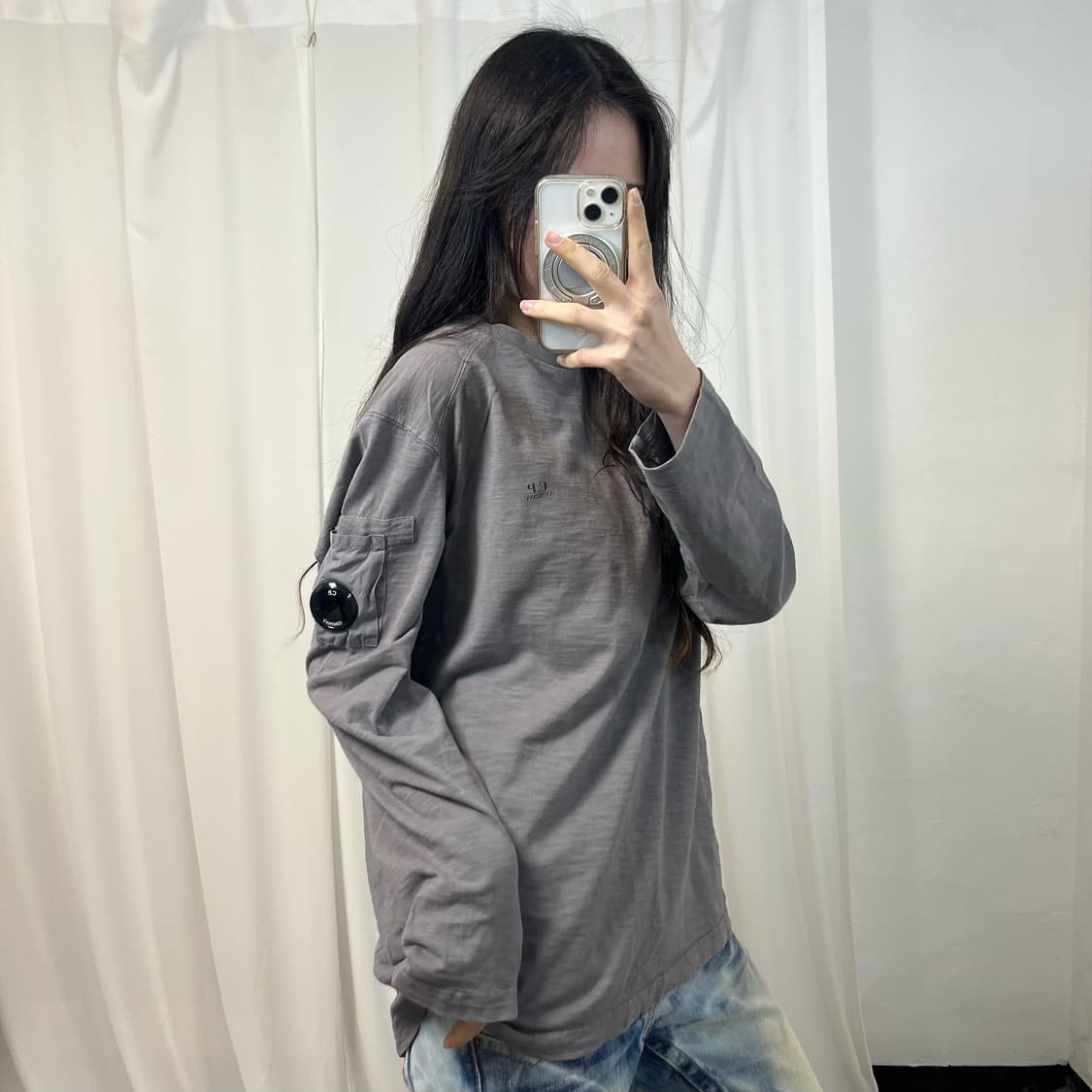 C.P. Company Grey Long Sleeve Top 상품이미지2