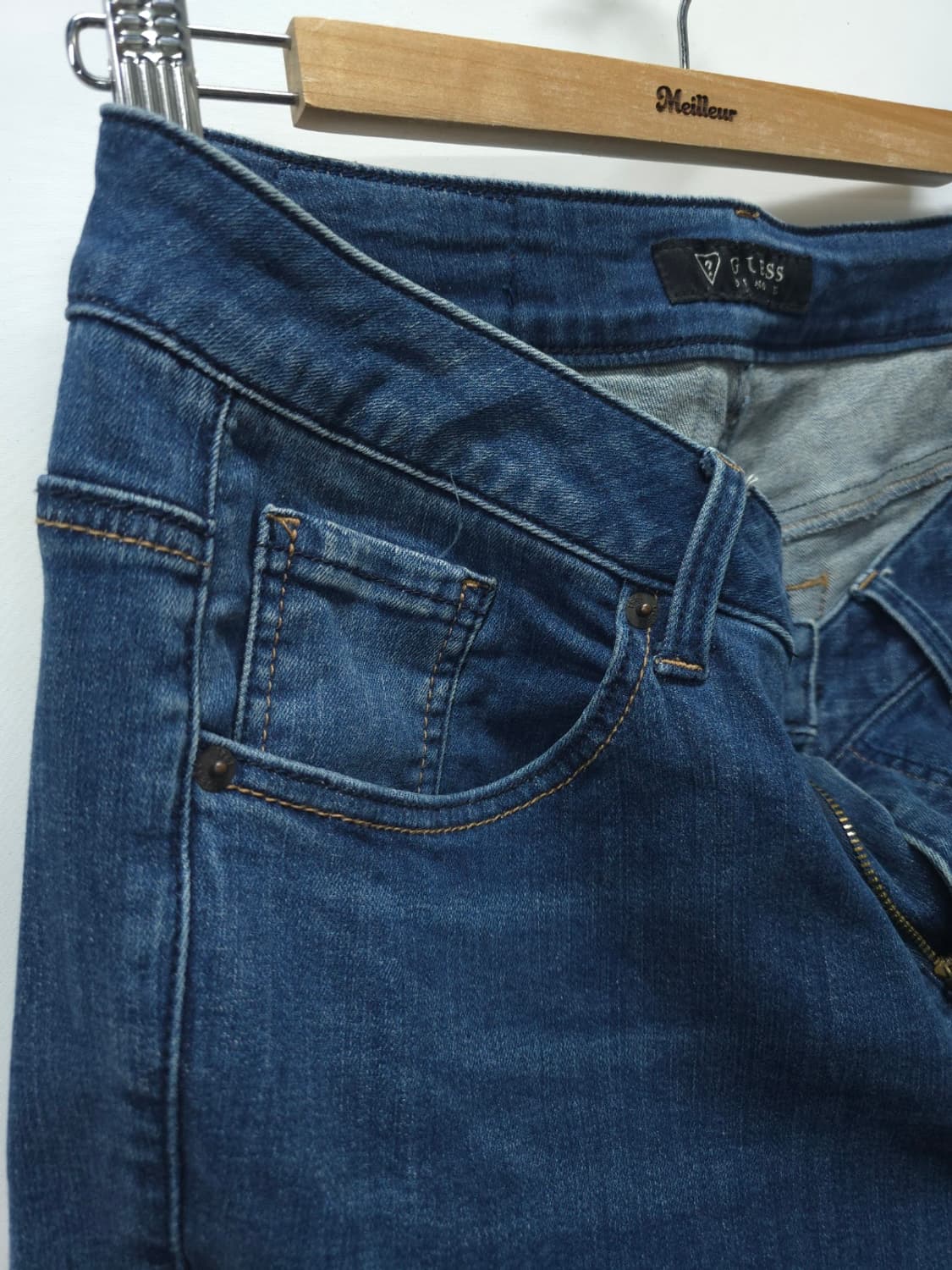 게스(GUESS) 중청 슬림 스트레이트 데님 팬츠 (32사이즈) 상품이미지9