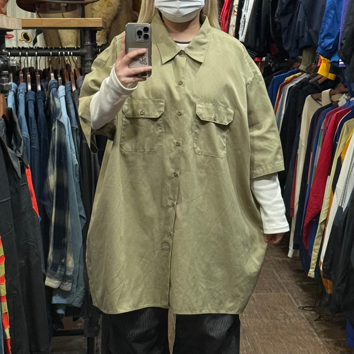 [HI] 칼하트 반팔셔츠 카키 상품이미지2