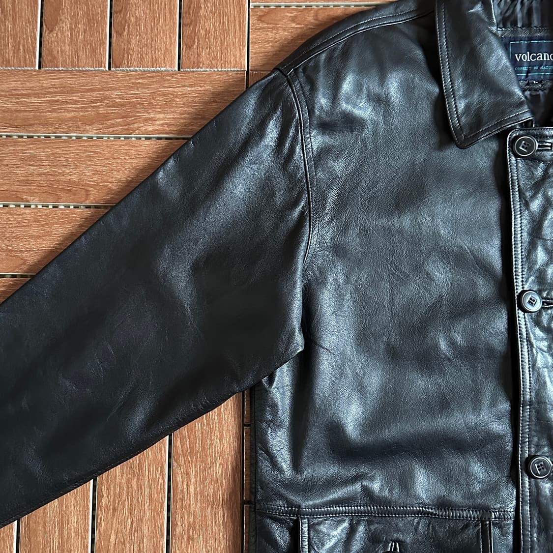 Volcano sheep-skin leather safari coat 상품이미지3