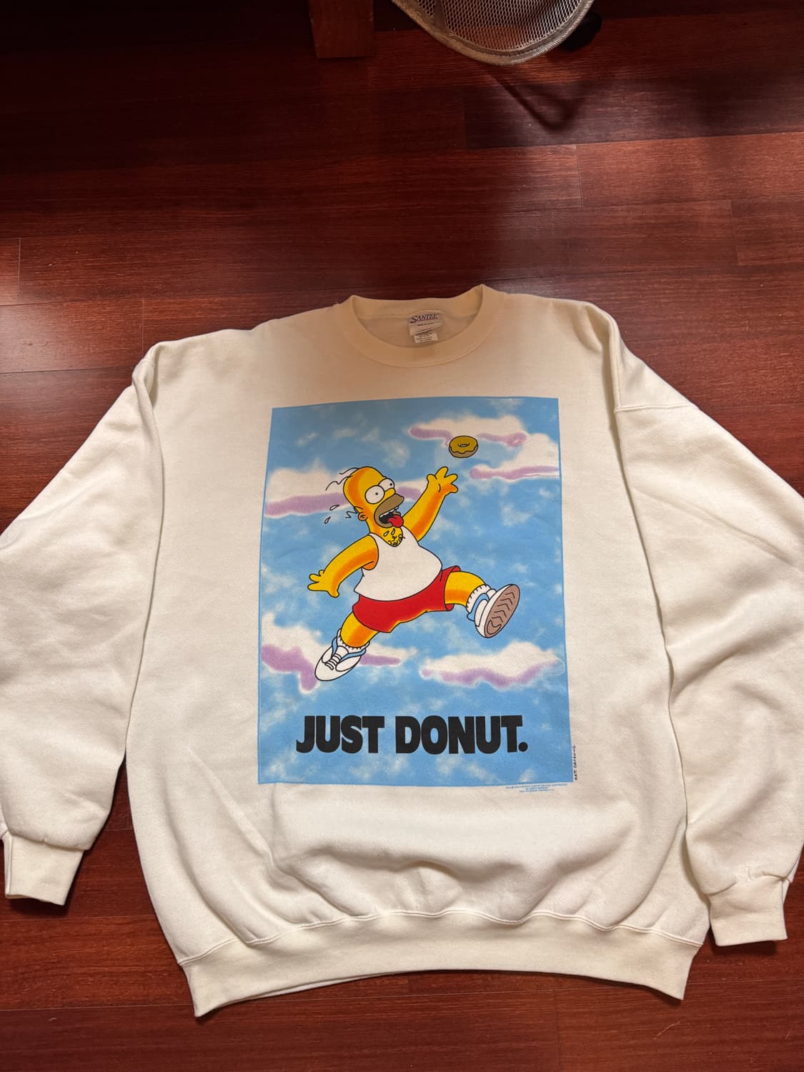 [XXL] 90s 심슨 ’Just Donut‘ 나이키 패러디 스웻셔츠 상품이미지1