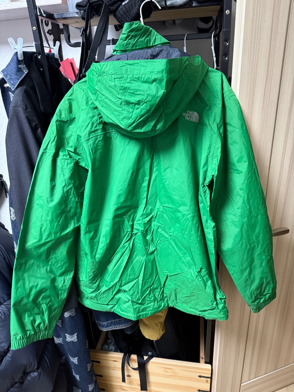 빈티지 노스페이스 그린 바람막이 (급처 상품이미지2