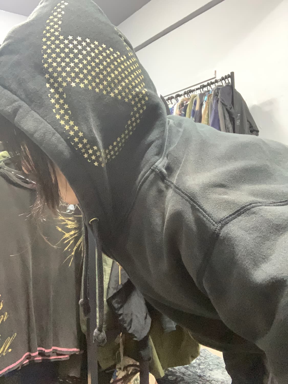 챔피온 골드 스타 로고 후드집업 (후드포인트) 상품이미지3