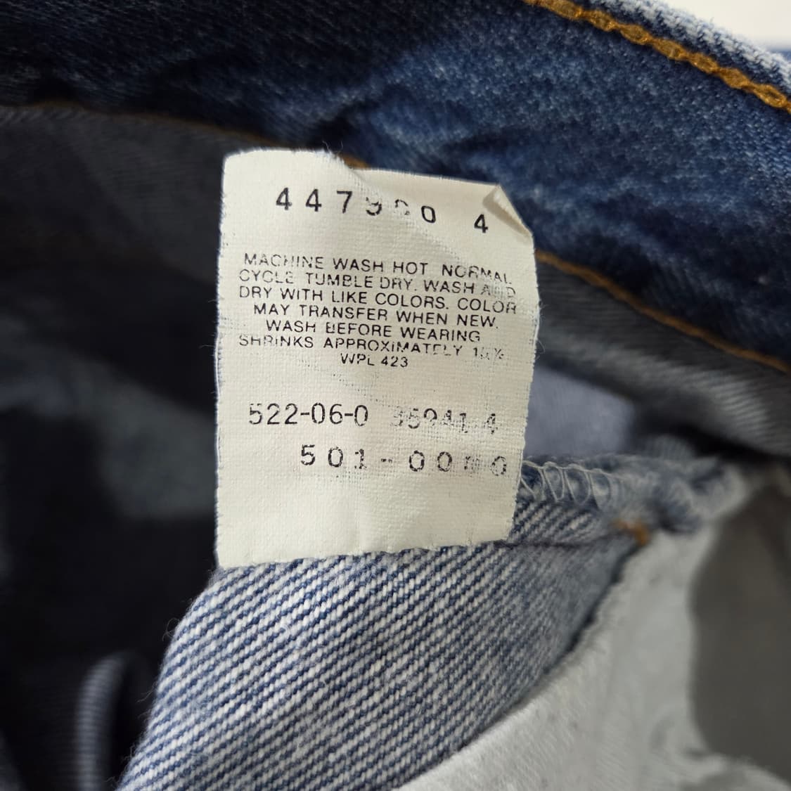 90s USA 리바이스 501xx 중청 데님팬츠 33/32 상품이미지7