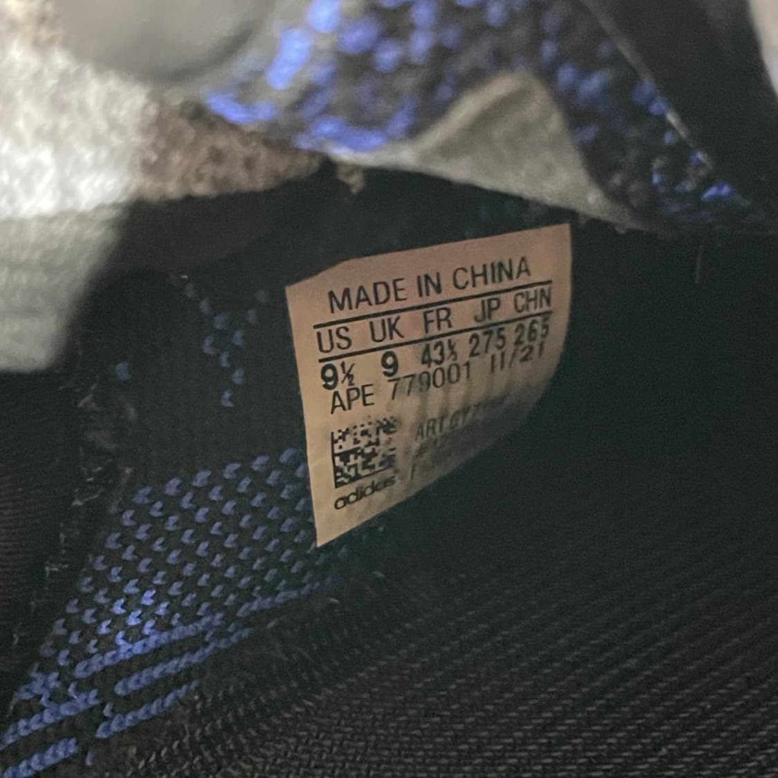 808) 아디다스 이지부스트350 V2 다즐링 블루 275mm 상품이미지8