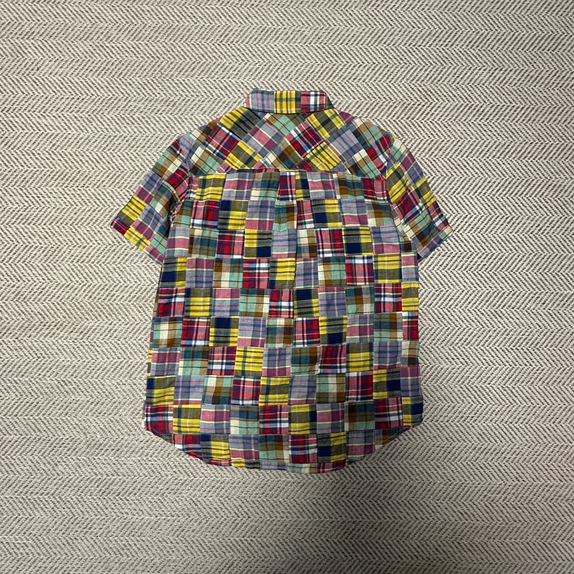 CUBE SUGAR patchwork shirt 상품이미지2