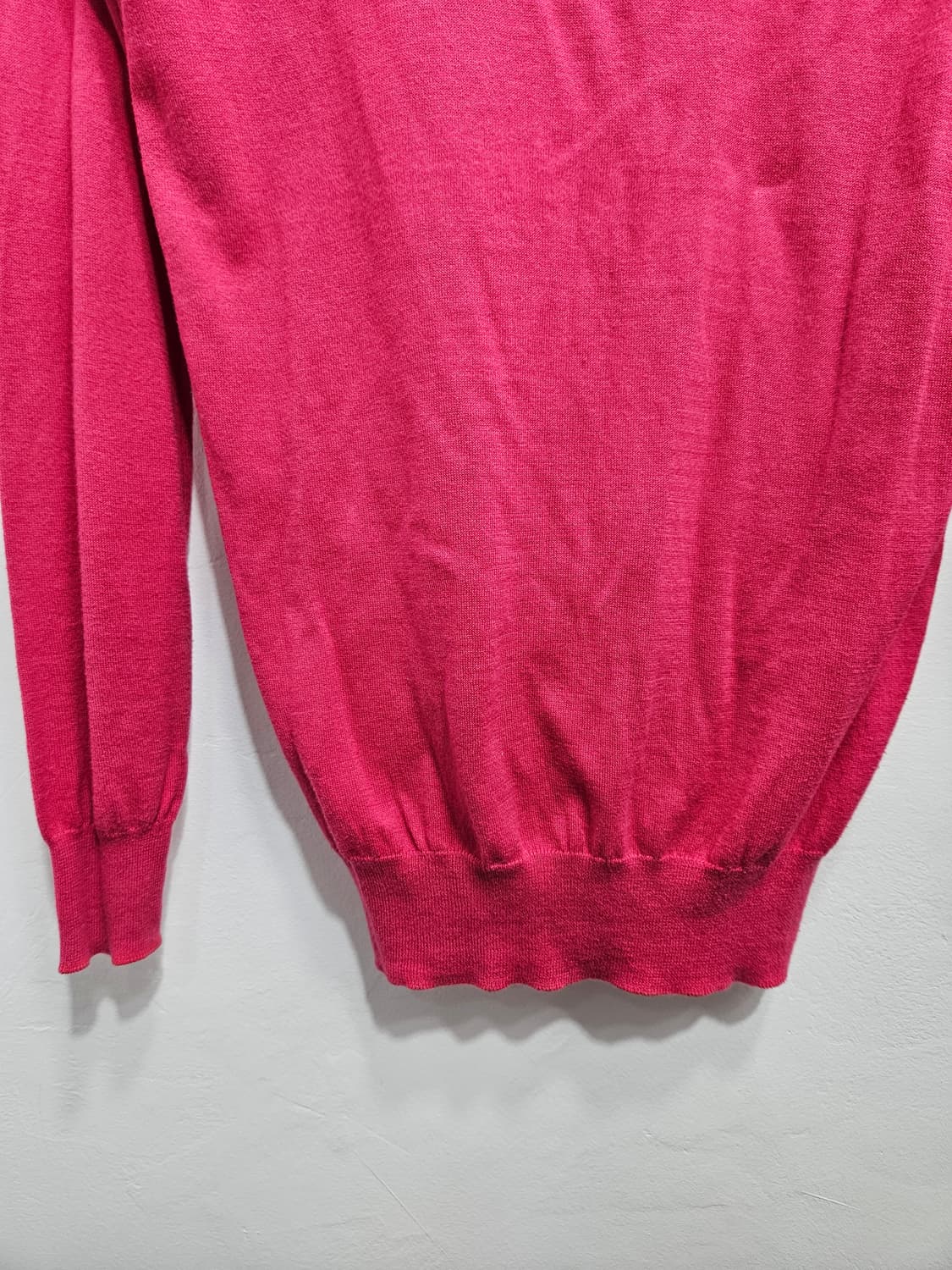 다홍색 브이넥 가디건 상품이미지7