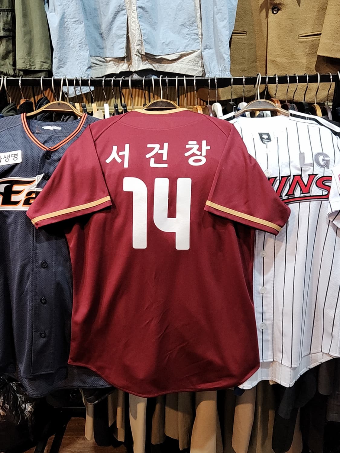 (105) 넥센 히어로즈 야구져지 반팔 서건창 마킹 유니폼  상품이미지4
