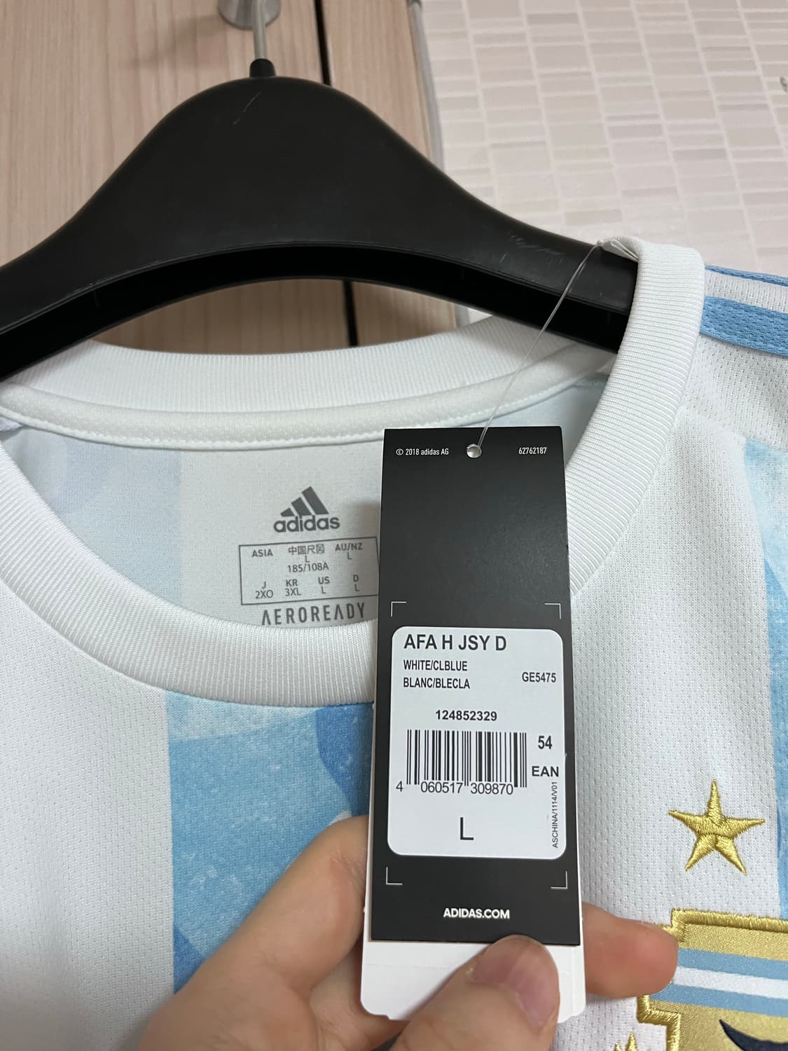 [L] 아르헨티나 코파 우승 유니폼 메시 마킹 상품이미지3