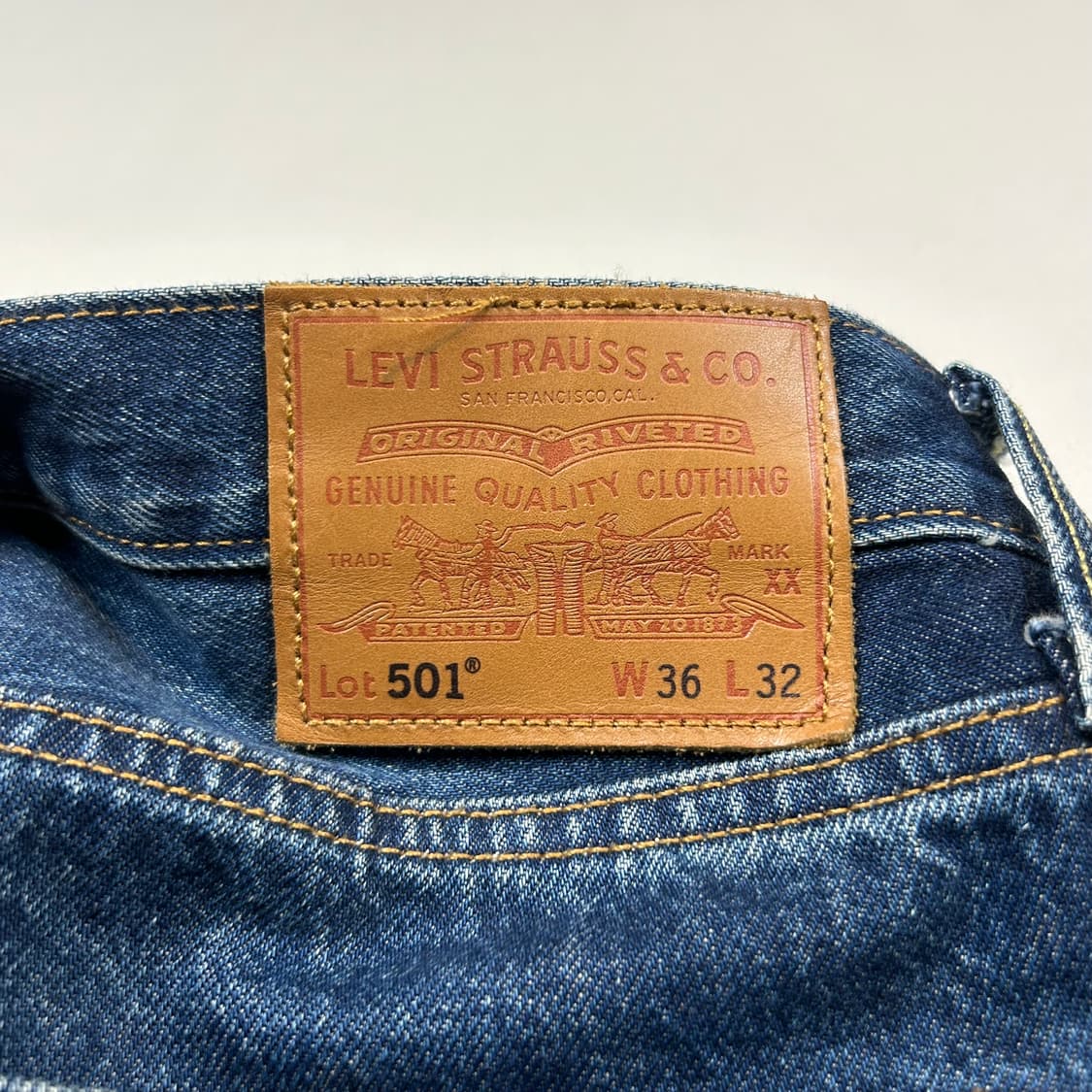 38inch) 리바이스 501 프리미엄 BIG E 데님 청바지 상품이미지4