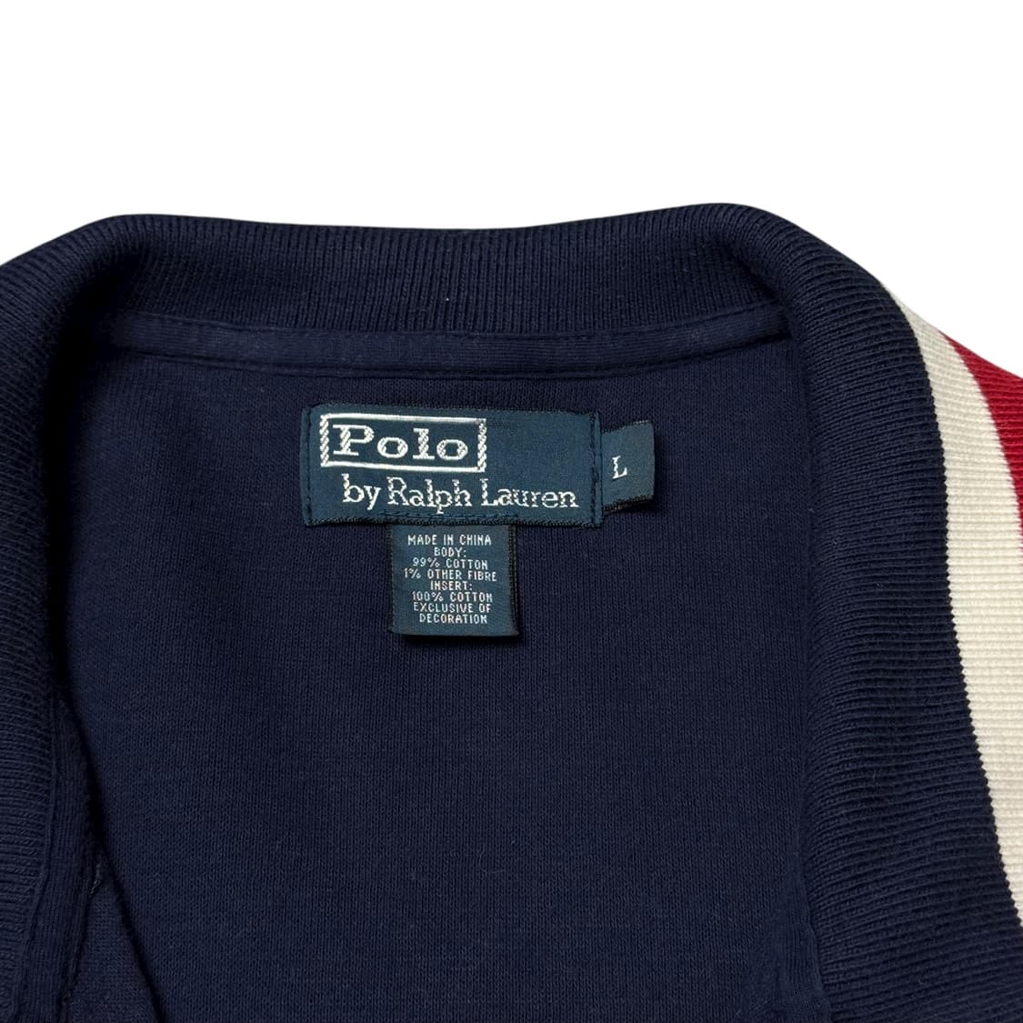 (L) 폴로 랄프로렌 사이드라인 코튼 집업 네이비 상품이미지4