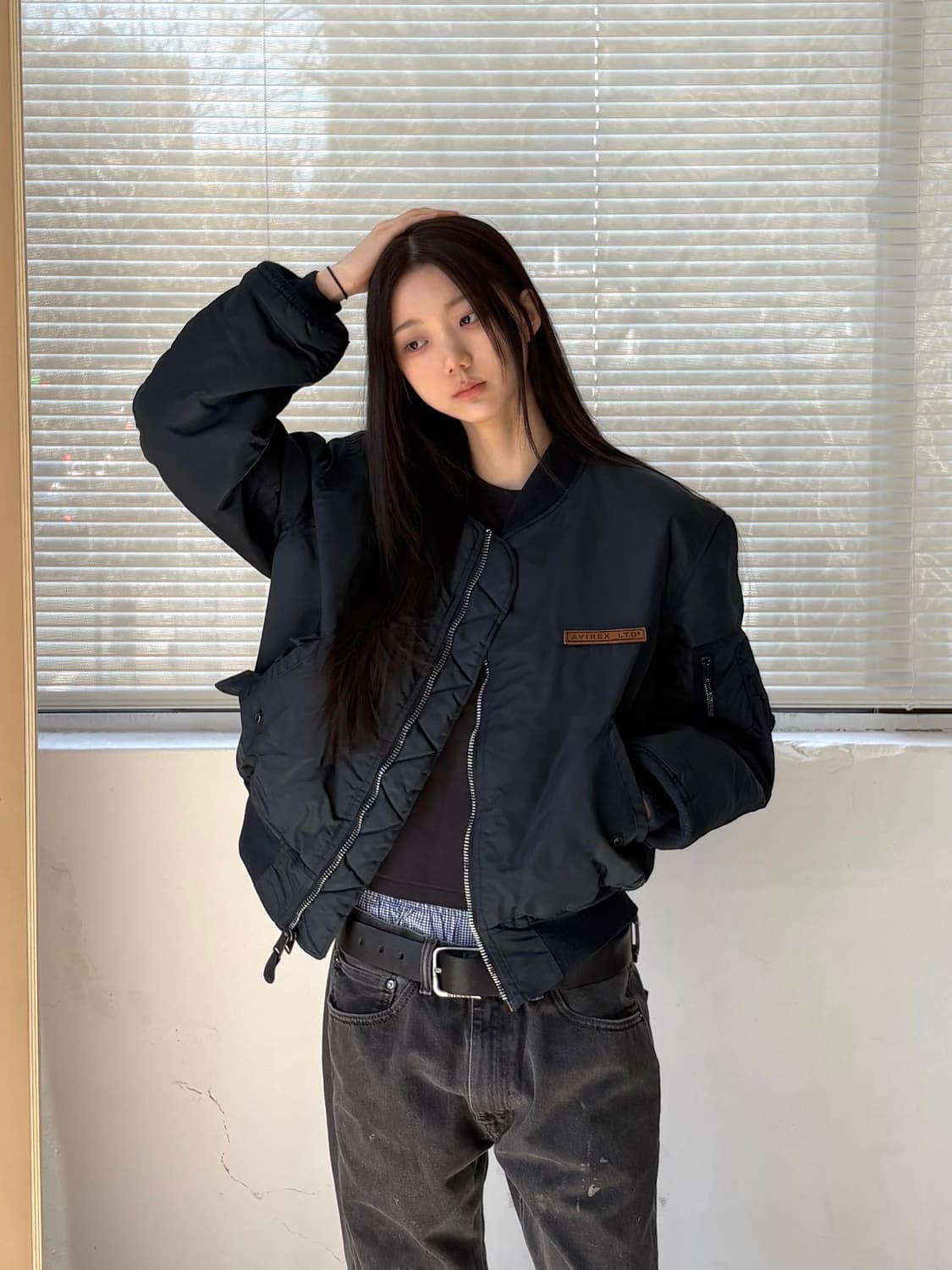 Avirex MA-1 플라이트 자켓 다크 네이비 상품이미지2