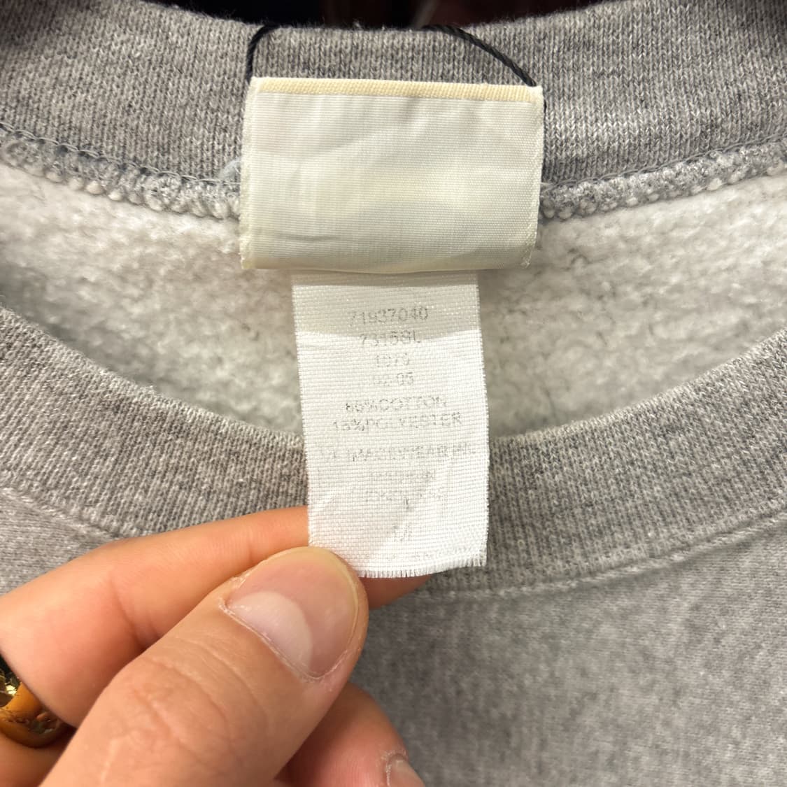 90s 리 리버스위브 Late Show 레터링 굿즈 스웻셔츠 N1217 상품이미지10