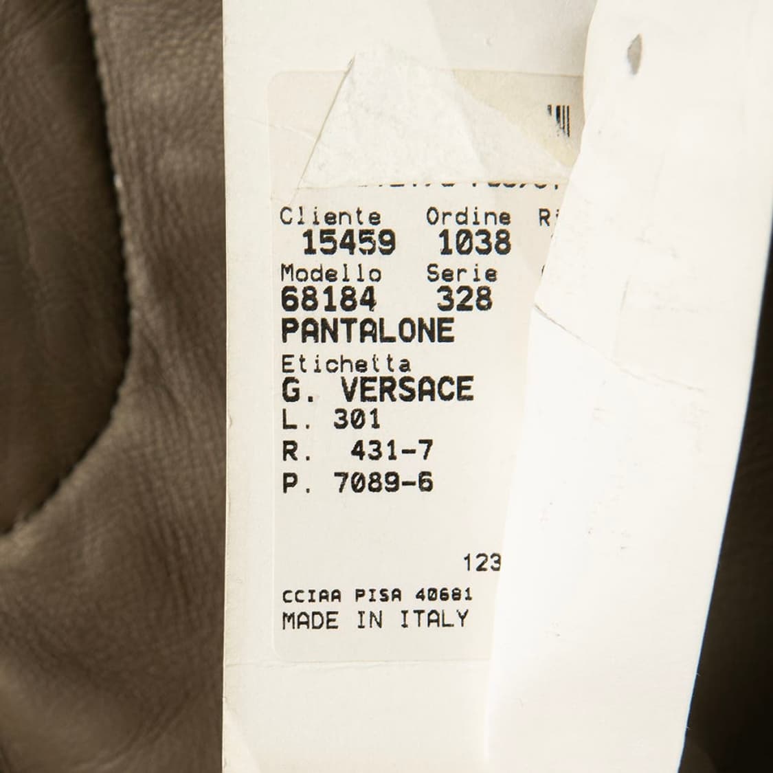 [28] 00s VERSACE 지아니 베르사체 램스킨 레더팬츠  상품이미지9