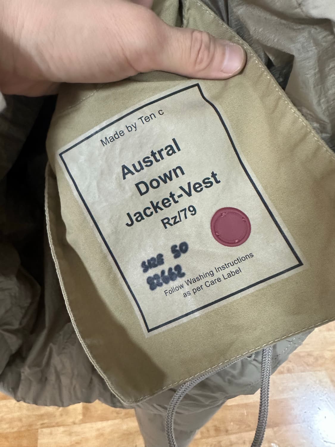 텐씨 tenc 아스트랄 투웨이 패딩 50사이즈 상품이미지3