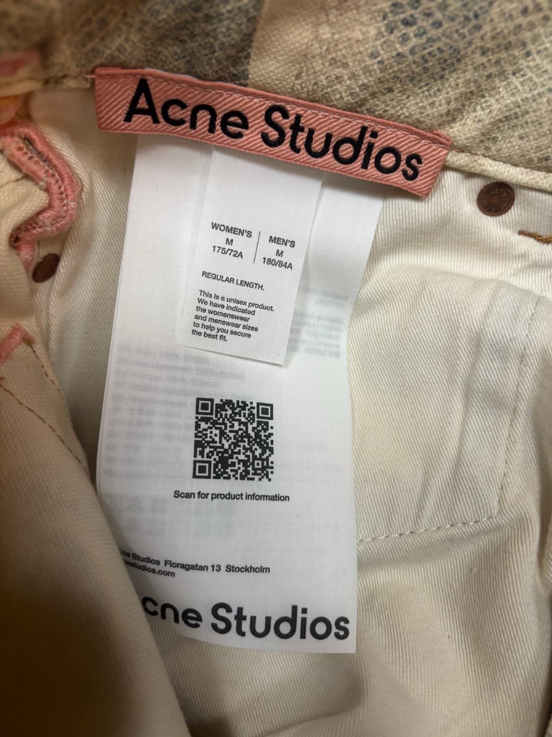 Acne Studios 트롱프뢰유 루즈핏 진 - 1981 상품이미지10