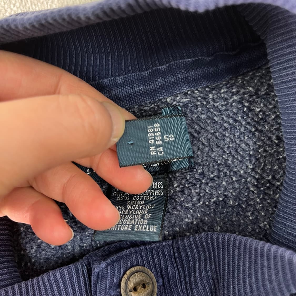 110 폴로랄프로렌 반집업 버튼 맨투맨 상품이미지5