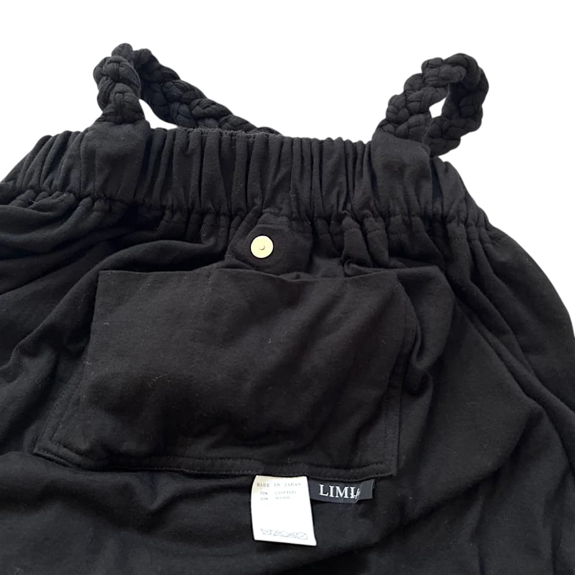 요지 야마모토 리미푸 주름 울 토트백 상품이미지5