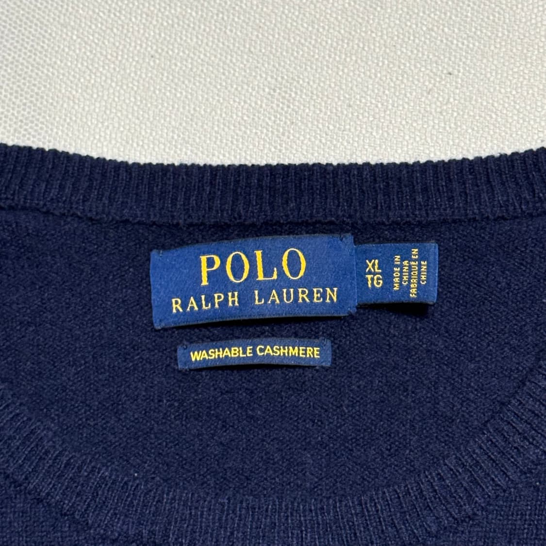 XL 폴로랄프로렌 네이비 캐시미어 니트 상품이미지4