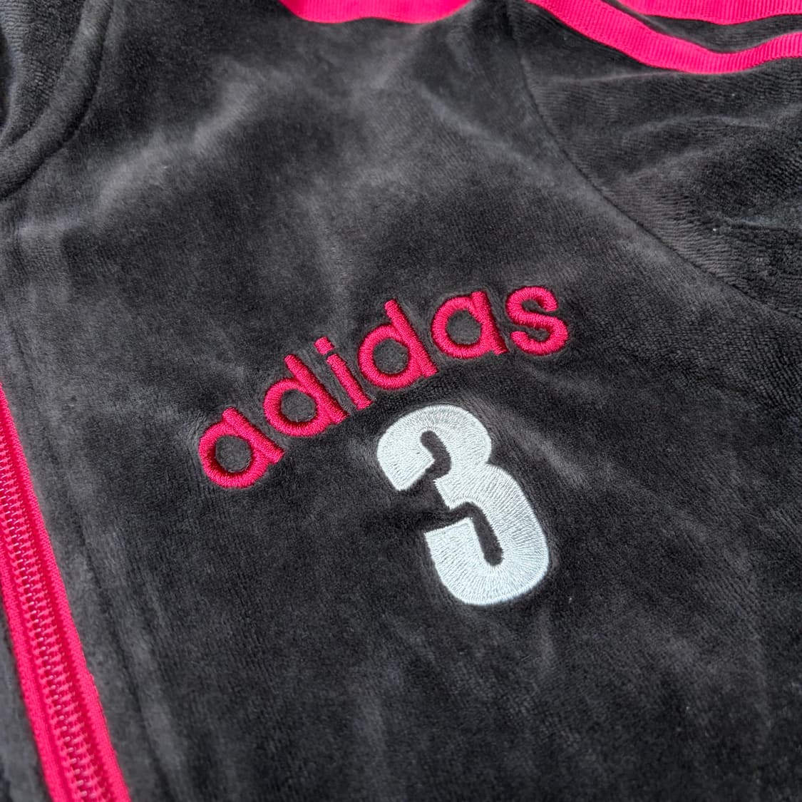 00s adidas 아디다스 우먼스 벨루어 트랙탑 져지 상품이미지2