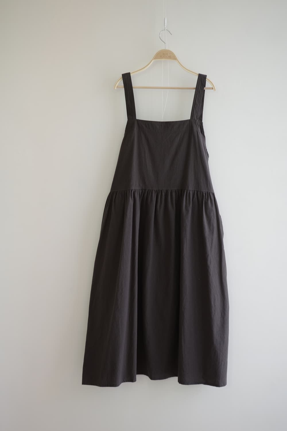 Lutique 차콜 멜방 코튼  롱 원피스 상품이미지2