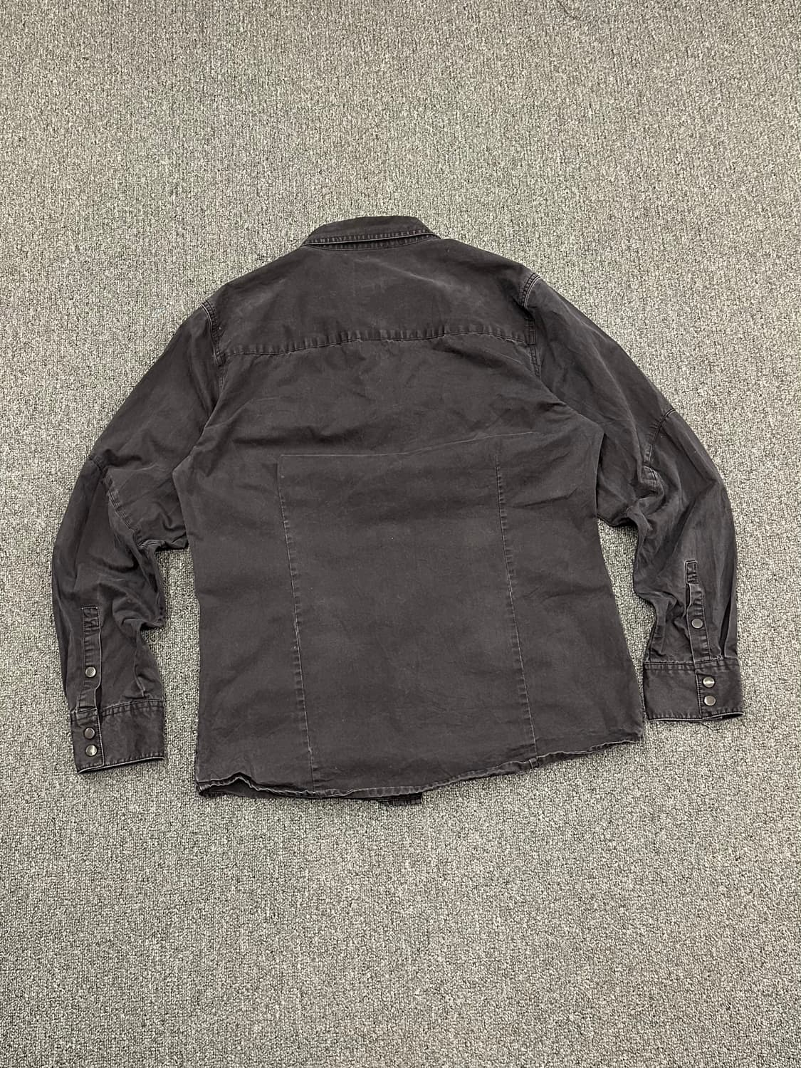 L)할리데이비슨 vintage 블랙 스톤 워싱 데님 긴팔셔츠 상품이미지4