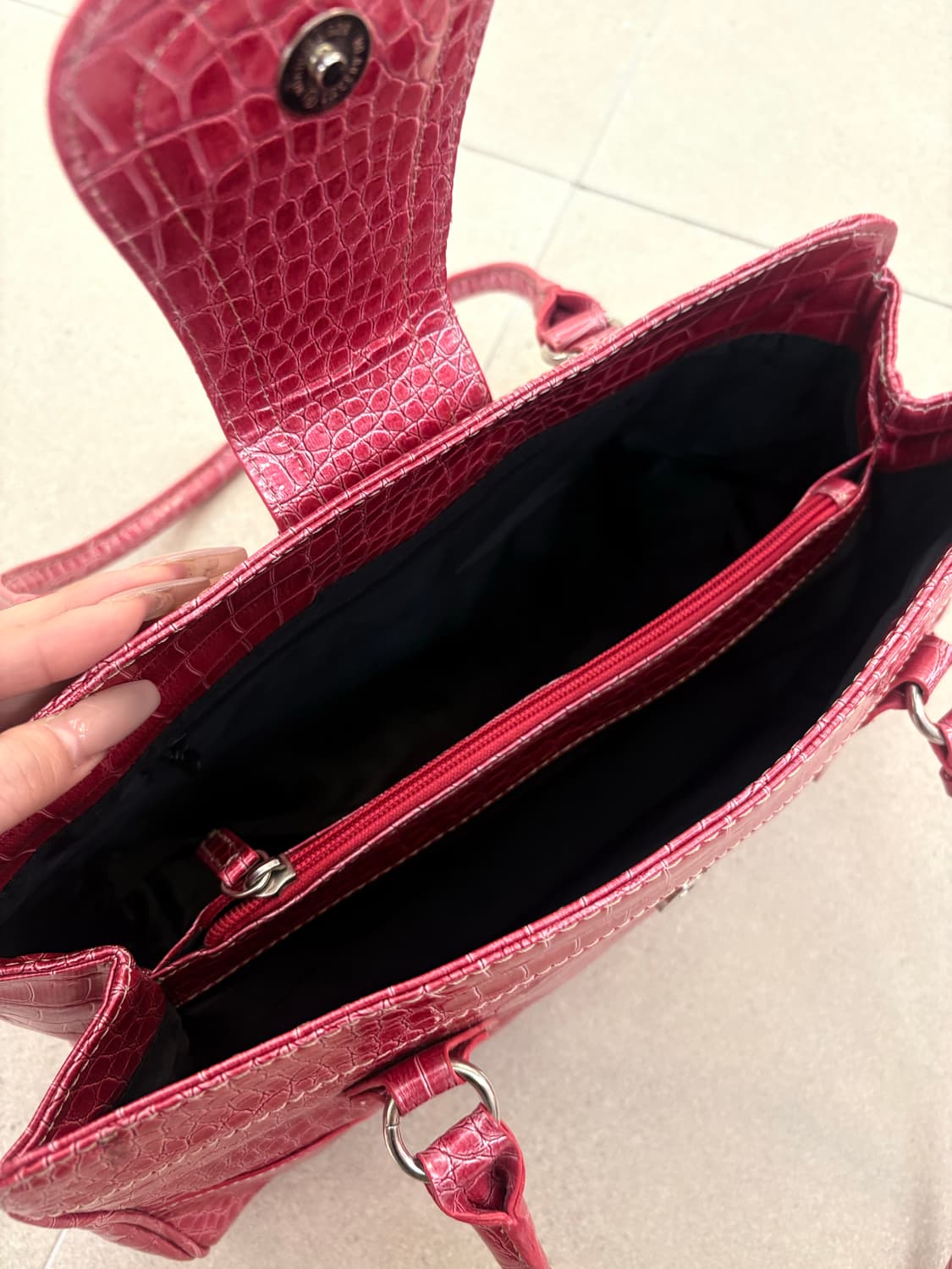 핑크 숄더백  상품이미지6