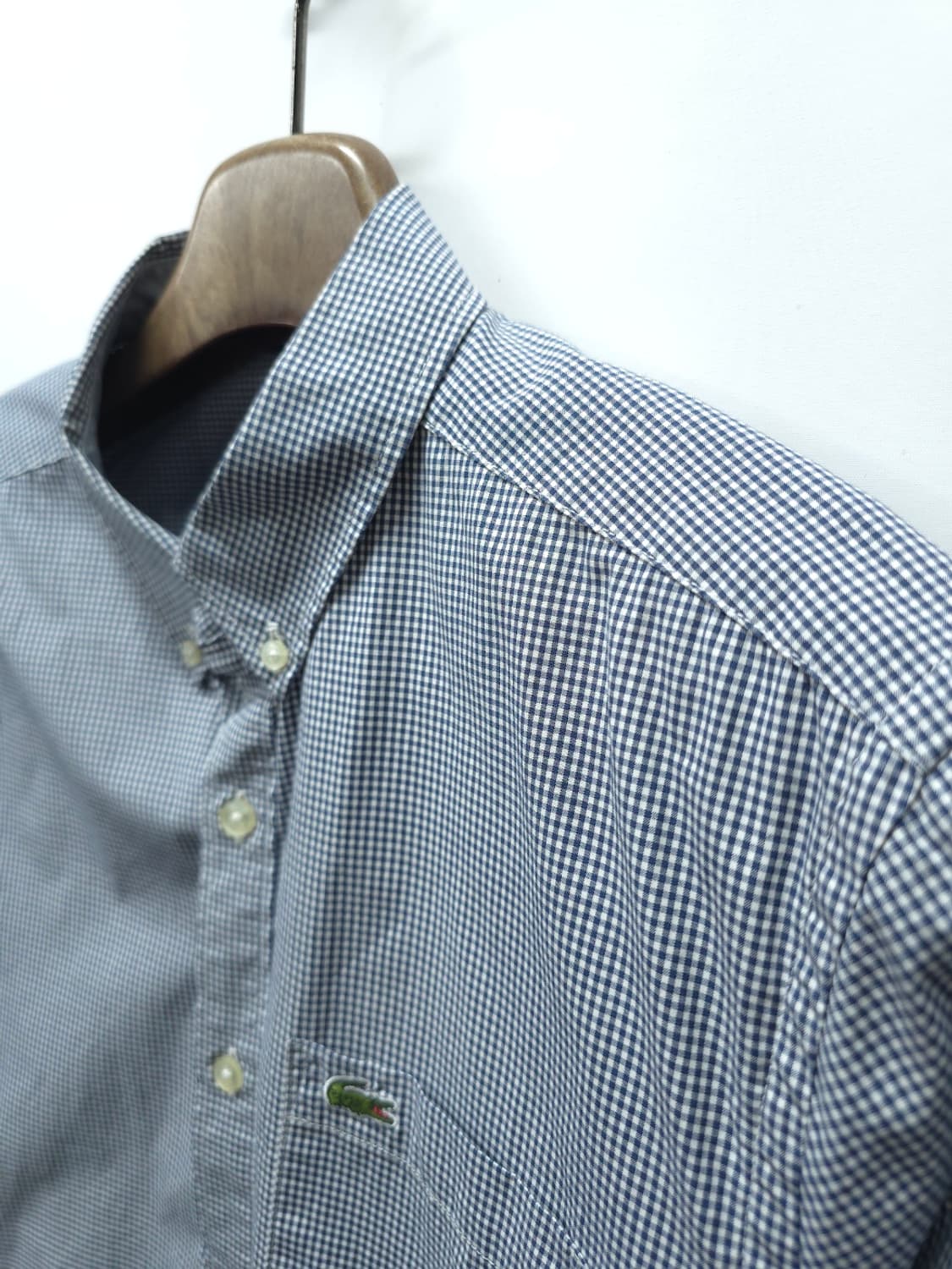 라코스테(LACOSTE) 깅엄체크 셔츠 (남성100) 상품이미지6