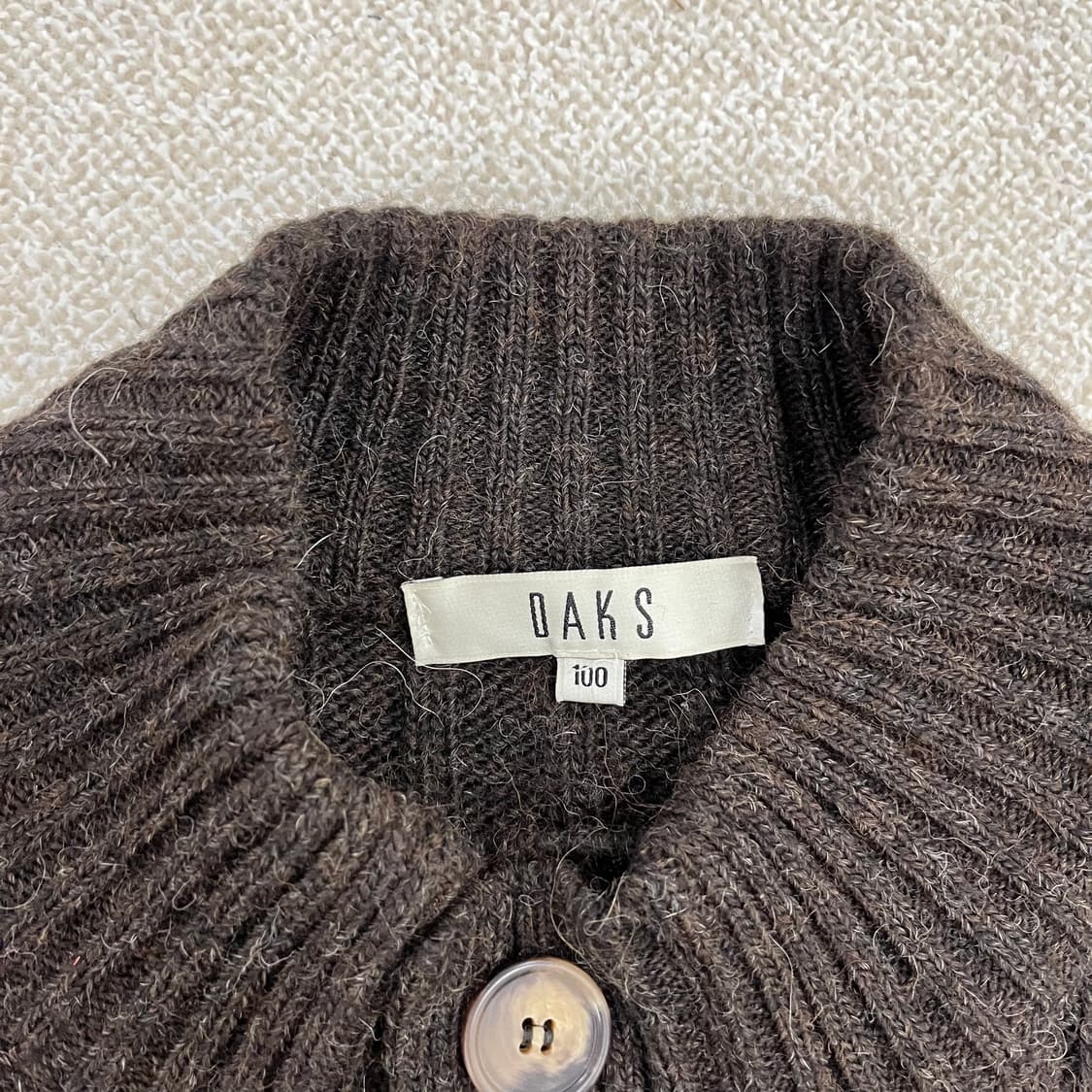 100 닥스 긴팔 울 니트 가디건 스웨터 0213M 상품이미지2