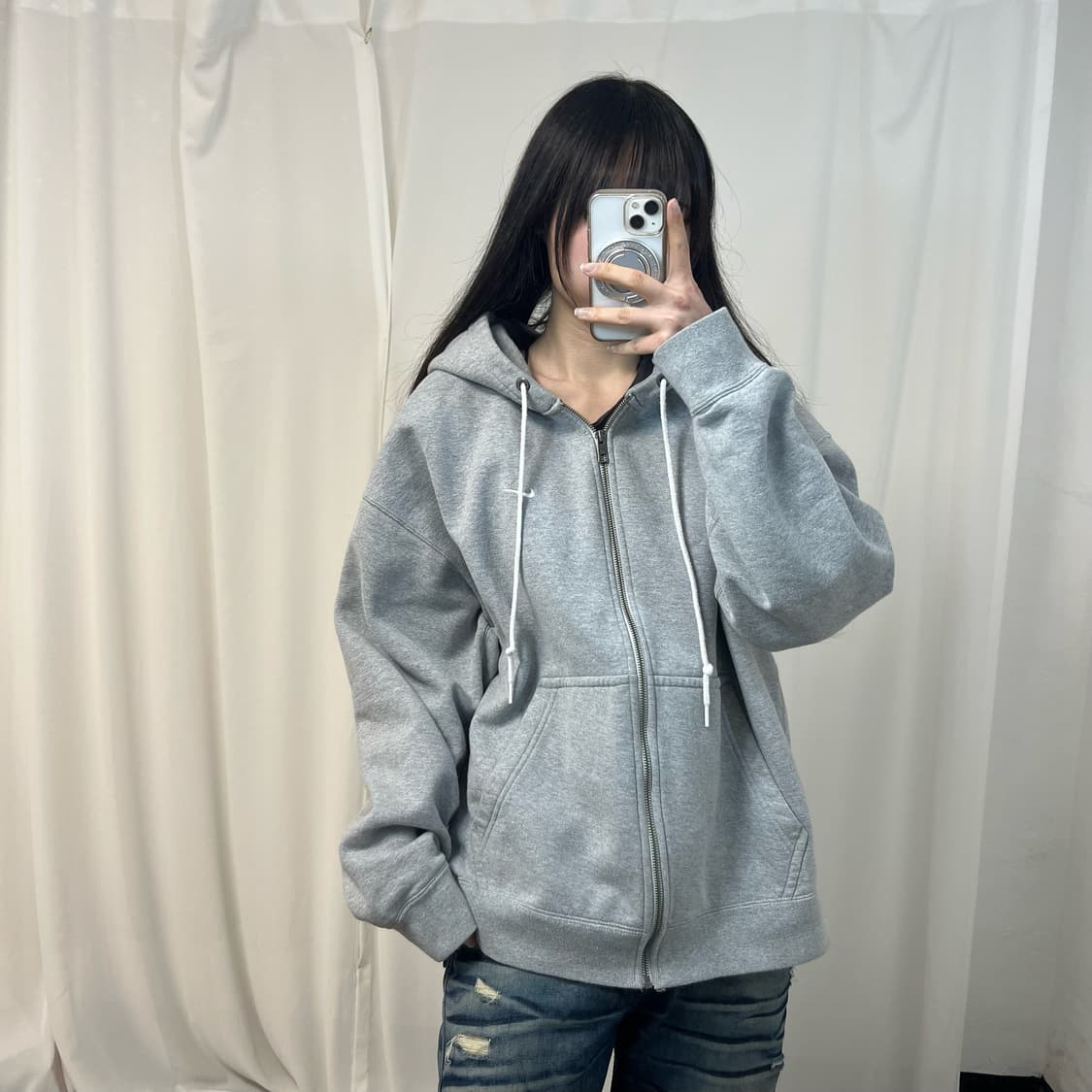 Nike NRG solo swoosh zip-up hoodie 상품이미지1