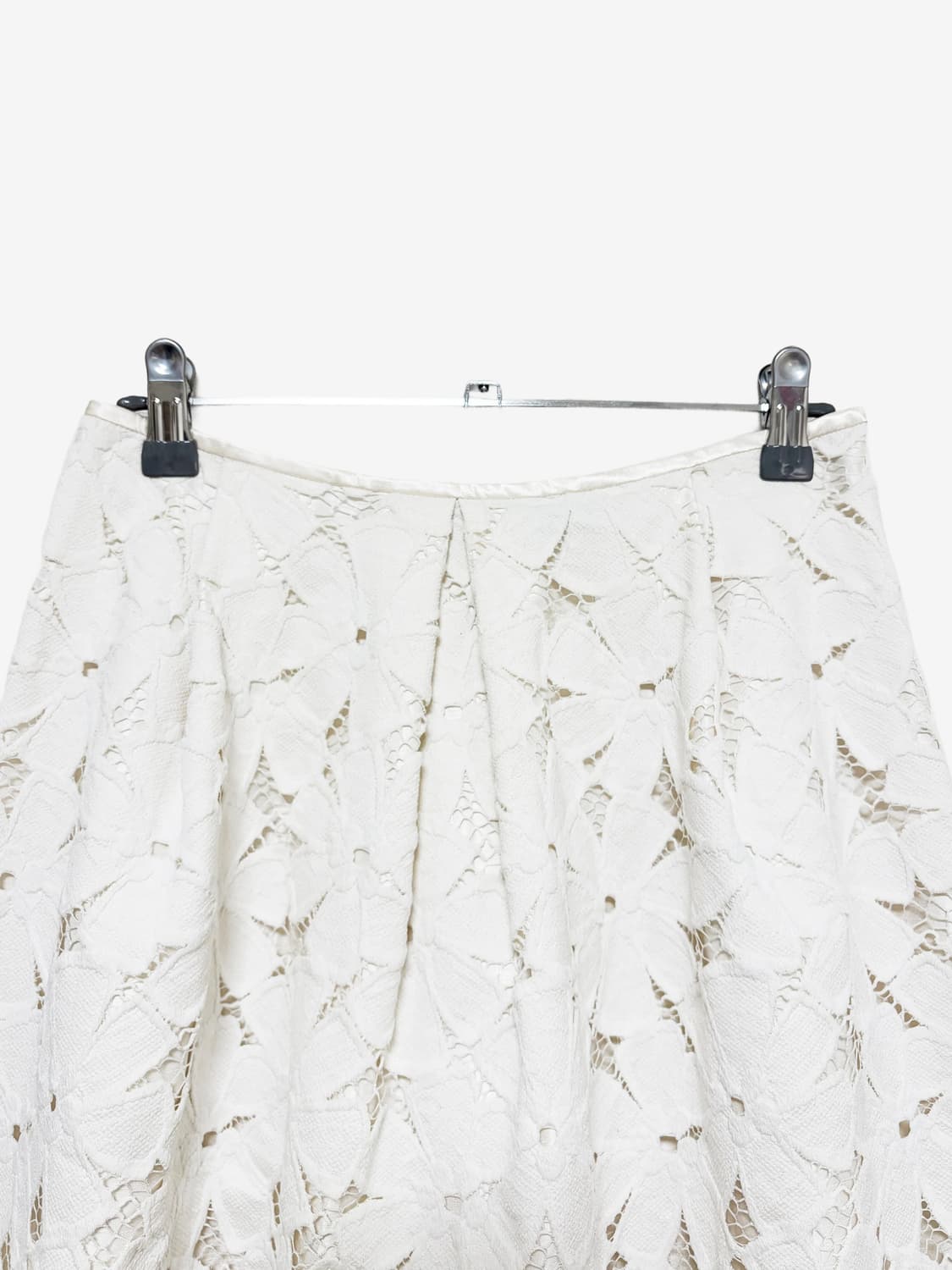Floral Punching Midi Skirt - Ivory 상품이미지5