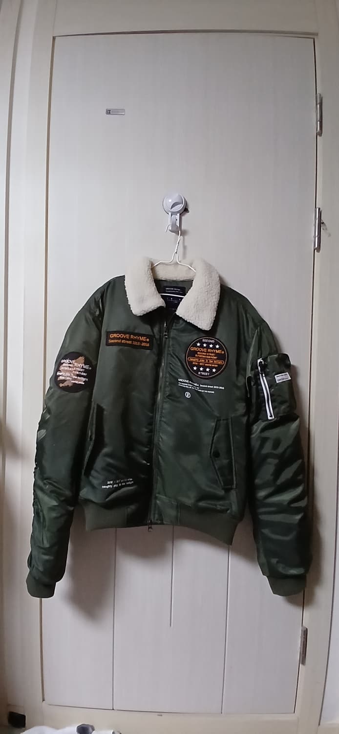 그루브라임 패치로고 이글 투웨이 항공점퍼(L사이즈) 상품이미지1