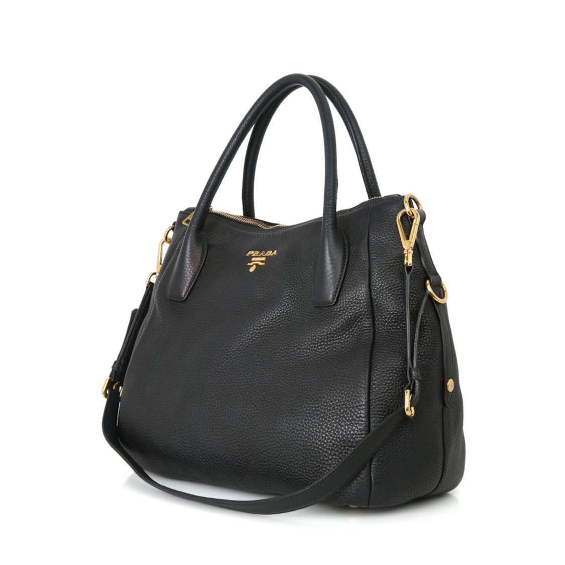 프라다 다이노 숄더 블랙 토트백 라운드백 BR4992 상품이미지2