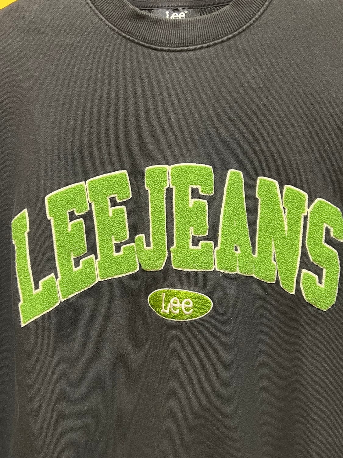 [L] Lee 아치 로고 스웻셔츠 블랙 맨투맨 캐주얼 크루넥 티셔츠 상품이미지7