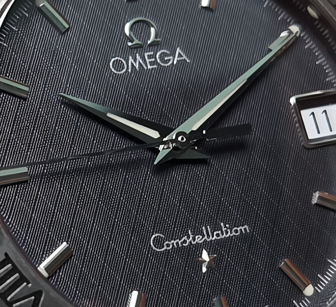 오메가 컨스틸레이션 별로고 격자 블랙판 쿼츠 브레이슬릿 ver. 상품이미지2