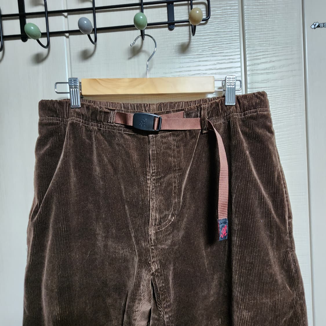 그라미치 브라운 코듀로이 벨티드 골덴 팬츠 L 상품이미지3