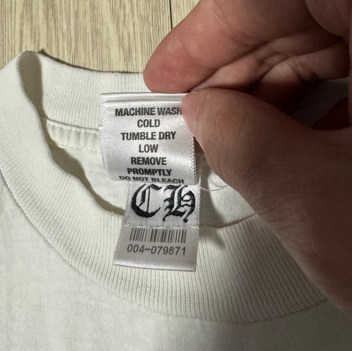 크롬하츠 BS플레어 포켓 티셔츠 화이트 M사이즈 상품이미지6